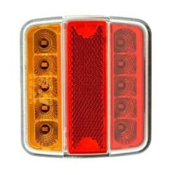 Lampa spate 100x90, 5 functii, iluminare numar, LED, TRL-003 Dafa