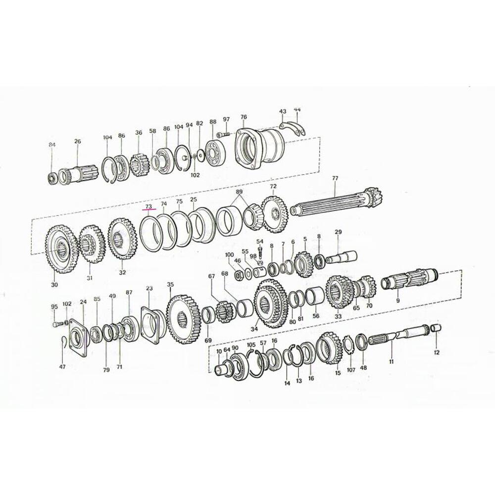 Set inele reglaj cutie de viteze U650 UTB 31.17.232/233/234