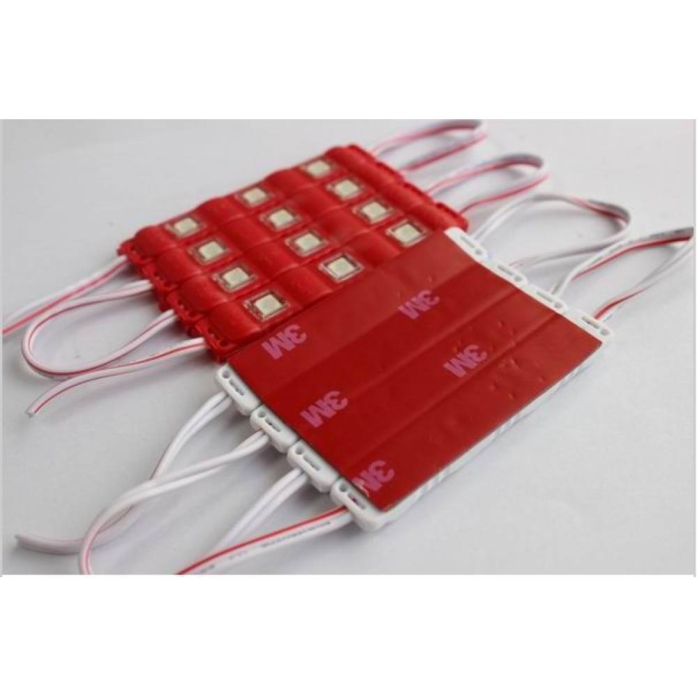 Modul 3 LED-uri, SMD injectate, 3x5730, 12V, lumina alba, 20 bucati/folie