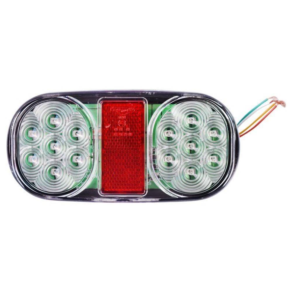 Lampa spate 160x76, 3 functii, catatdioptru LED, incolor, JCB SA95