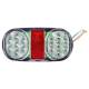 Lampa spate 160x76, 3 functii, catatdioptru LED, incolor, JCB SA95