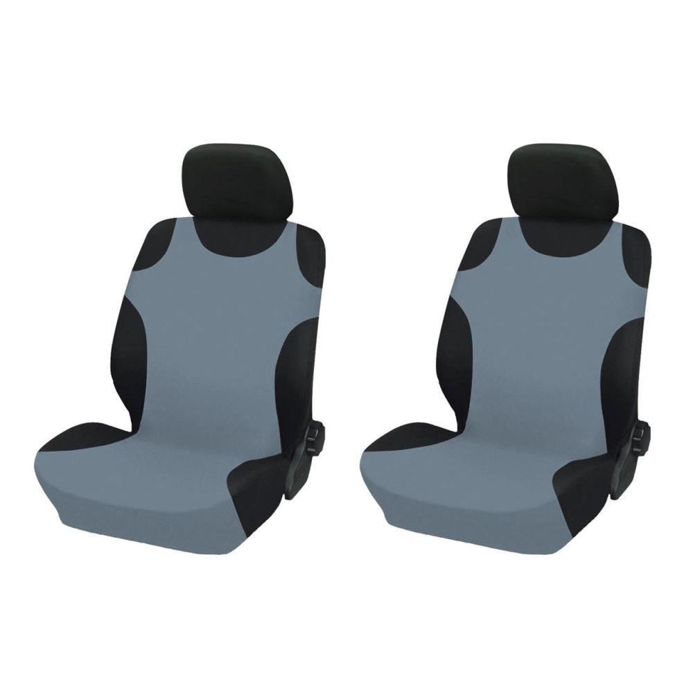 Set huse auto 2 scaune fata, tip maieu, gri Dark Grey 87015 Sena