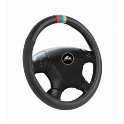 Husa volan 37 - 39cm neagra perforata cu dungi 2141 Automax  