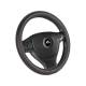 Husa volan 37 - 39cm negru cu cusatura rosie 4496 Automax Husa volan 37 - 39cm negru cu cusatura rosie 4496 Automax