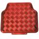 Set 4 covorase universale 65x47, din cauciuc cu aspect aluminiu, rosu, APA3000 Race Sport
