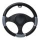 Husa volan 37 - 39cm negru si gri cu inel argintiu 8730 Automax 