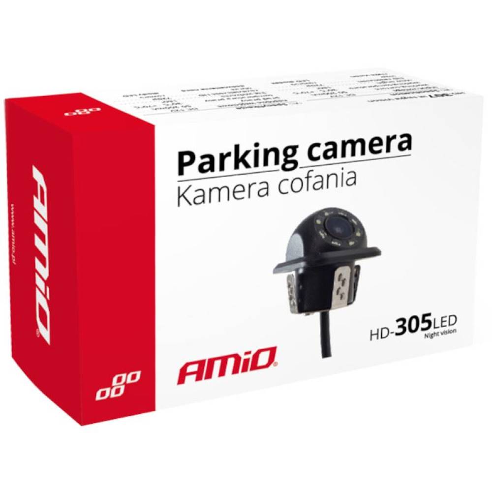 Camera video marsarier, incastrabila fi18mm, 8 LED-uri, oblica, HD305 02165 Amio Camera video marsarier, incastrabila fi18mm, 8 LED-uri, oblica, HD305 02165 Amio