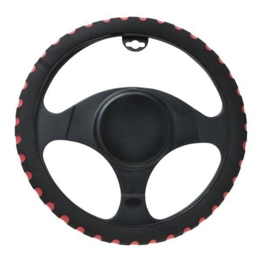 Husa volan 37-39cm din burete margine cu rosu Automax 5134