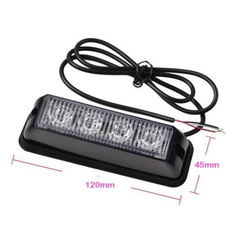 Proiector stroboscopic galben, 4 LED, 4w, 12-24V 572 Art Proiector stroboscopic galben, 4 LED, 4w, 12-24V 572 Art