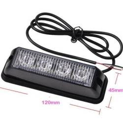 Proiector stroboscopic galben, 4 LED, 4w, 12-24V 572 Art