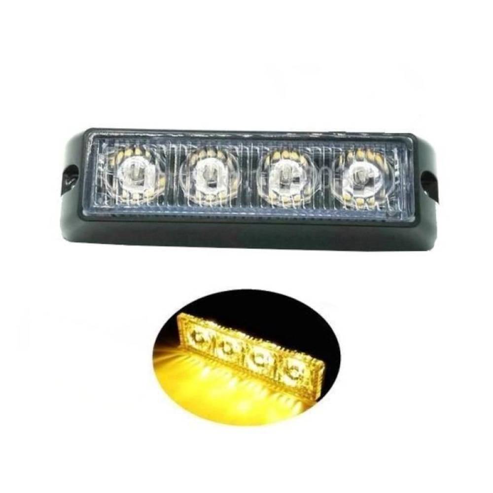 Proiector stroboscopic galben, 4 LED, 4w, 12-24V 572 Art Proiector stroboscopic galben, 4 LED, 4w, 12-24V 572 Art