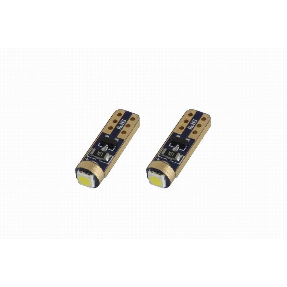 Set 2 becuri T5, 1 LED, SMD 3030 12V/1.2W, W5W 01094 Amio