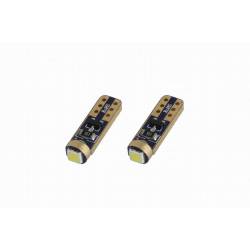 Set 2 becuri T5, 1 LED, SMD 3030 12V/1.2W, W5W 01094 Amio