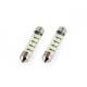 Set 2 becuri sofit 12V/C5W 39mm 15 LED-uri tip SMD 3014, 01091 Amio
