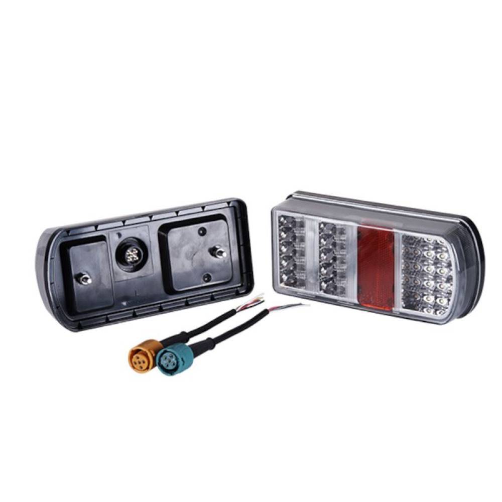 Lampa spate 227x106, 6 functii, cu ceata si numar, stanga, TRL-006L Dafa