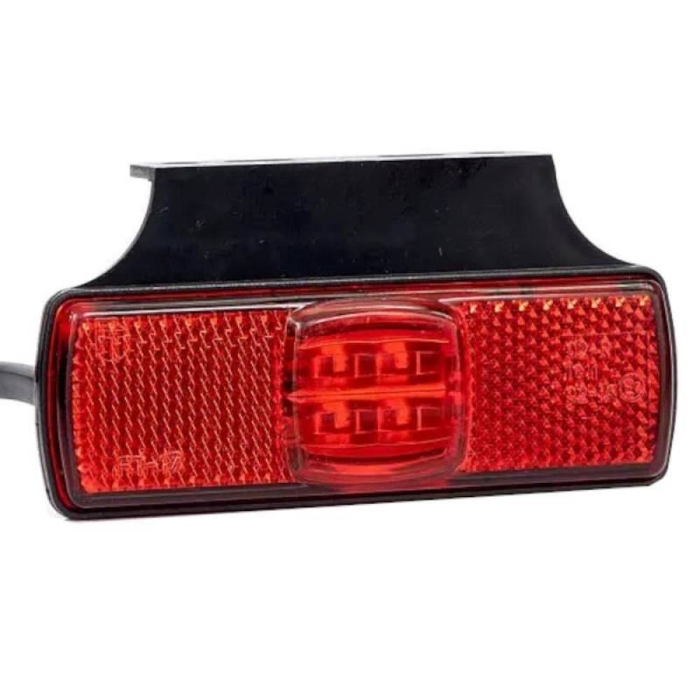 Lampa gabarit 100x32, LED, rosie, cu suport lateral, 12-36V, FT-017/c+k Fristom Lampa gabarit 100x32, LED, rosie, cu suport lateral, 12-36V, FT-017/c+k Fristom