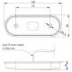 Lampa gabarit 118x46, LED, rosie, 12-36V, FT-020-C Fristom