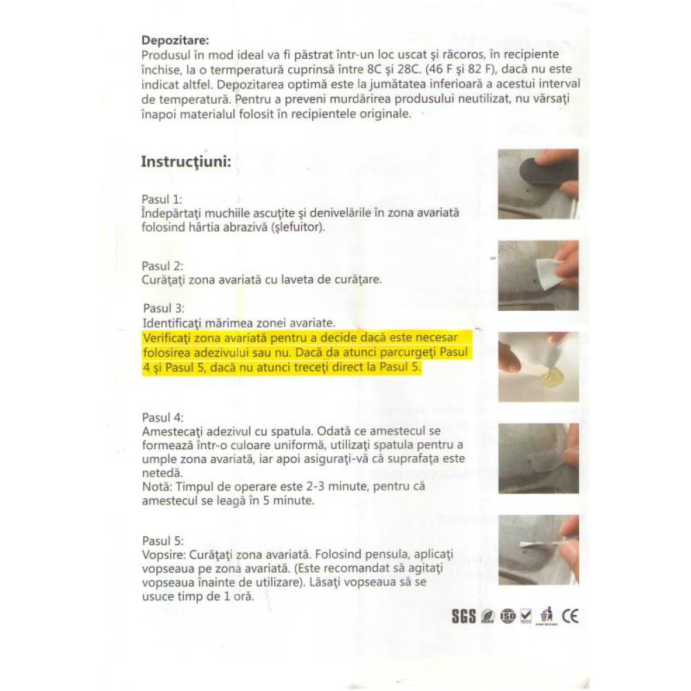 Kit reparat jante aliaj, capace AG0011BW1B Visbella