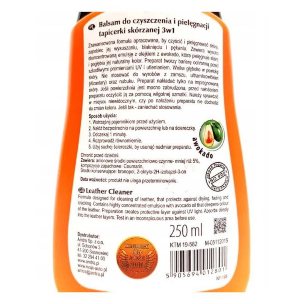 Tratament tapiterie piele balsam 3 in 1, 250ml, MojeAuto 19-582