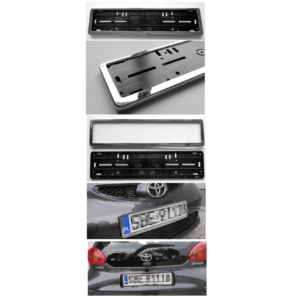 Suport numar rama metalica inox 0695 Automax