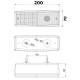 Lampa spate 200x70, 3 functii, FT-007 Fristom