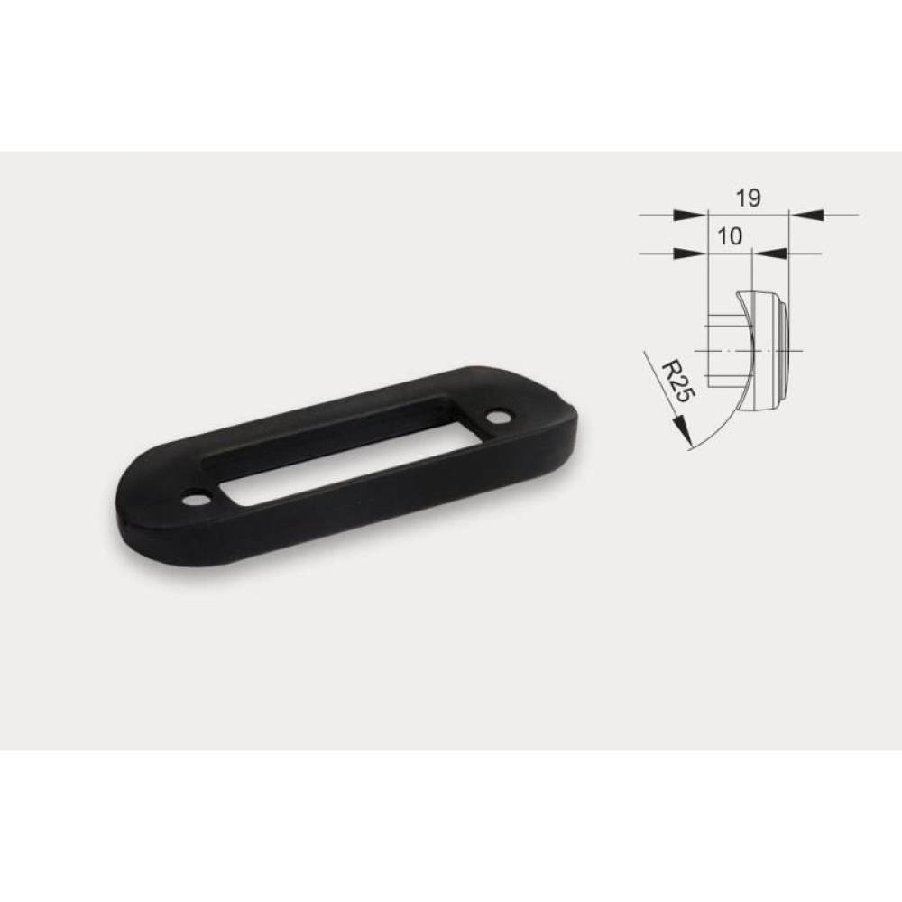 Garnitura neagra lampa FT-015 PG C, montare suprafata ovala, (bullbar, Fristom Garnitura neagra lampa FT-015 PG C, montare suprafata ovala, (bullbar, Fristom