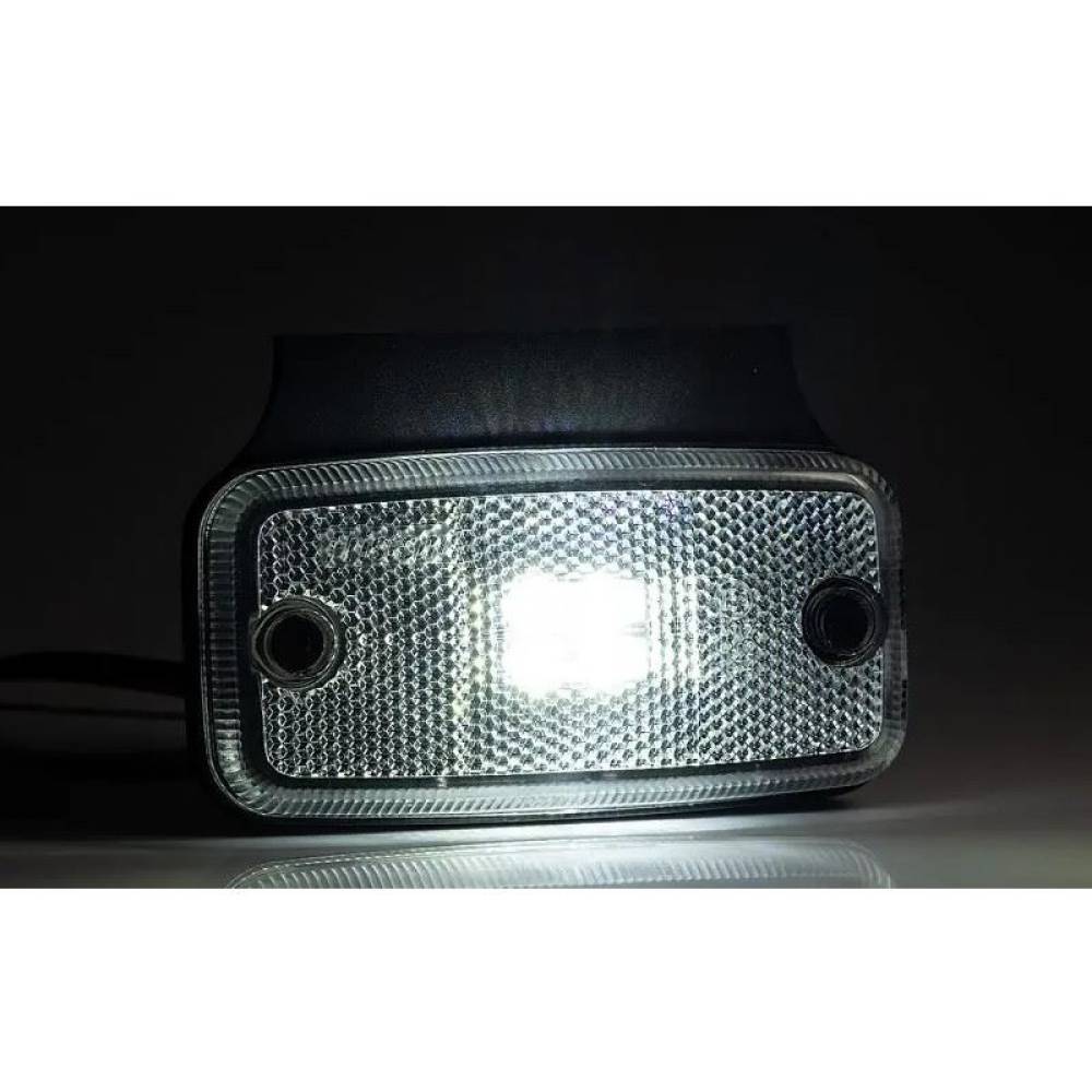 Lampa gabarit 110x54, LED, alba, cu suport, 12-36V, FT-019B+K Fristom Lampa gabarit 110x54, LED, alba, cu suport, 12-36V, FT-019B+K Fristom