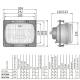 Far tractor incastrabil cu pozitie, compatibil New Holland, Fiat, 27708 Wesem