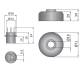 Far tractor incastrabil cu pozitie, compatibil New Holland, Fiat, 27708 Wesem