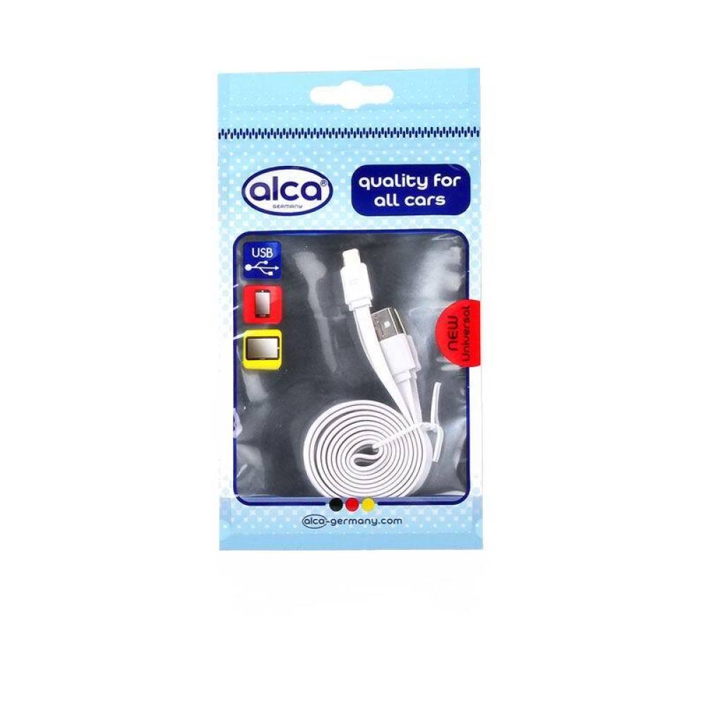 Cablu incarcator USB, Apple Iphone 5, 6, Ipad, alb, 510.72 Alca 