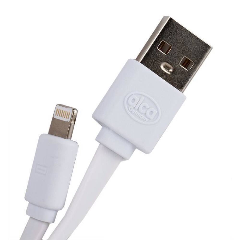 Cablu incarcator USB, Apple Iphone 5, 6, Ipad, alb, 510.72 Alca 