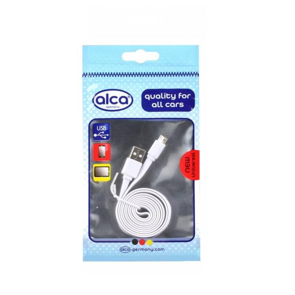 Cablu incarcator USB, microUSB Samsung, Smart, alb, 510.62 Alca