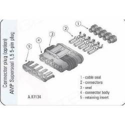 Mufa conector cu 5 pini, AMP SS Superseal, TATA, fara fire,   A.07134 Wesem