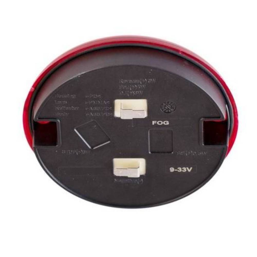 Lampa ceata 2 suruburi, fi140, 20 LED-uri, dispersor rosu QC007-R