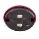 Lampa ceata 2 suruburi, fi140, 20 LED-uri, dispersor rosu QC007-R
