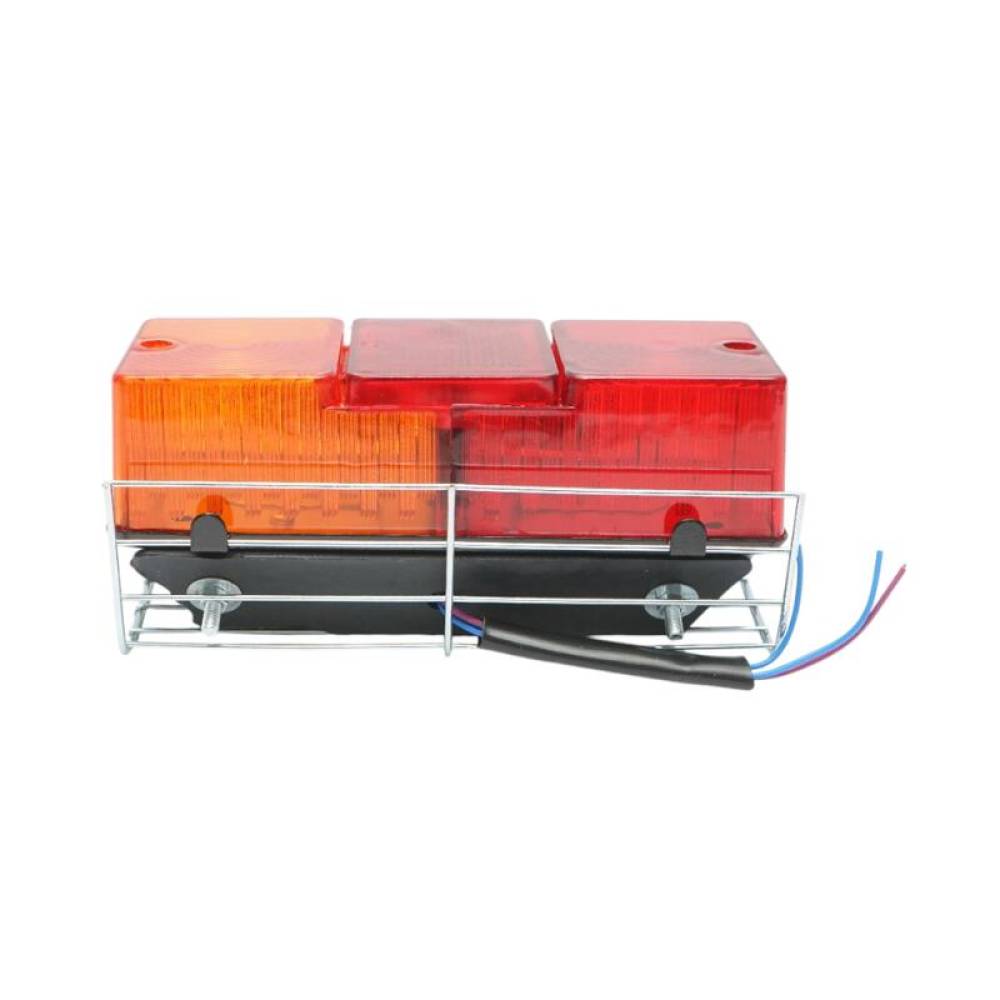 Set 2 lampi stop 185x71, 3 functii, cu protectie tabla, 12V, Massey Ferguson 240-285, 98684, Ucler 240 Set 2 lampi stop 185x71, 3 functii, cu protectie tabla, 12V, Massey Ferguson 240-285, 98684, Ucler 240