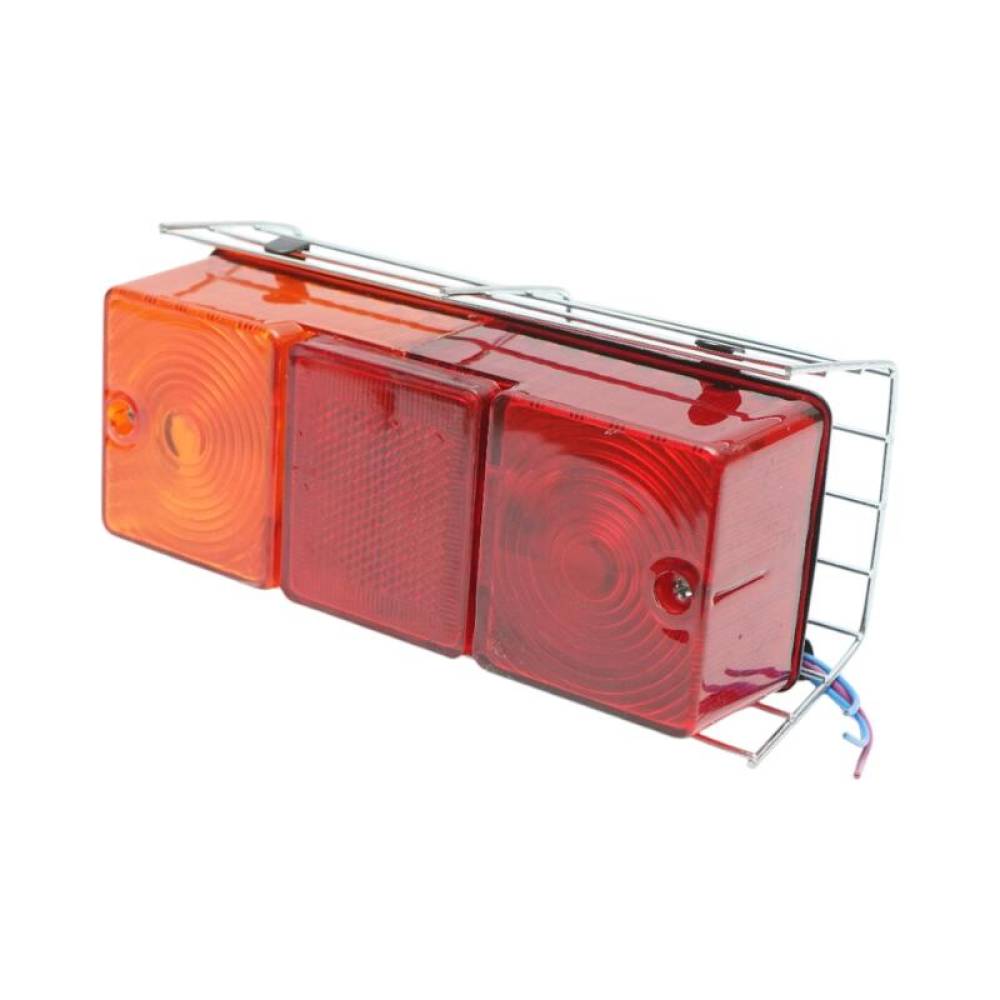 Set 2 lampi stop 185x71, 3 functii, cu protectie tabla, 12V, Massey Ferguson 240-285, 98684, Ucler 240 Set 2 lampi stop 185x71, 3 functii, cu protectie tabla, 12V, Massey Ferguson 240-285, 98684, Ucler 240