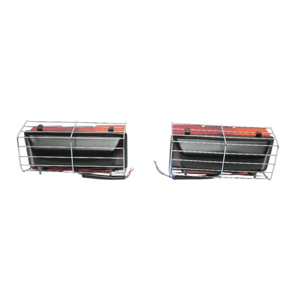 Set 2 lampi stop 185x71, 3 functii, cu protectie tabla, 12V, Massey Ferguson 240-285, 98684, Ucler 240 Set 2 lampi stop 185x71, 3 functii, cu protectie tabla, 12V, Massey Ferguson 240-285, 98684, Ucler 240