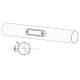 Lampa gabarit 110x30.5, LED, rosie, 12-36V, FT-045C Fristom
