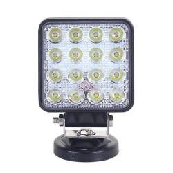Proiector lucru 108x108x57mm, LED, 9-30V/48W, 4000lm, spot, BK69017s