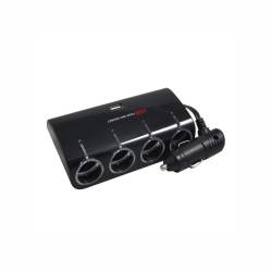Stecher 4 prize 12V/24V, cu USB 1000mA WF074