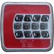 Lampa spate 100x95, 4 functii, iluminare numar, cablu, LED, dreapta, Glow DAFA TRS004R