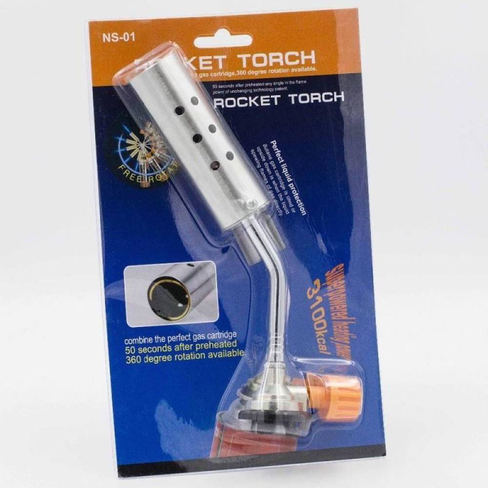 Cap arzator 21cm, pentru butelie spray gaz butan, cu protectie, Rocket Torch NS-01 Cap arzator 21cm, pentru butelie spray gaz butan, cu protectie, Rocket Torch NS-01
