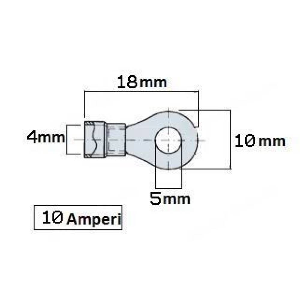 Papuc electric neizolat, gaura fi5, Ring, KaE1292, Punga 100buc Papuc electric neizolat, gaura fi5, Ring, KaE1292, Punga 100buc
