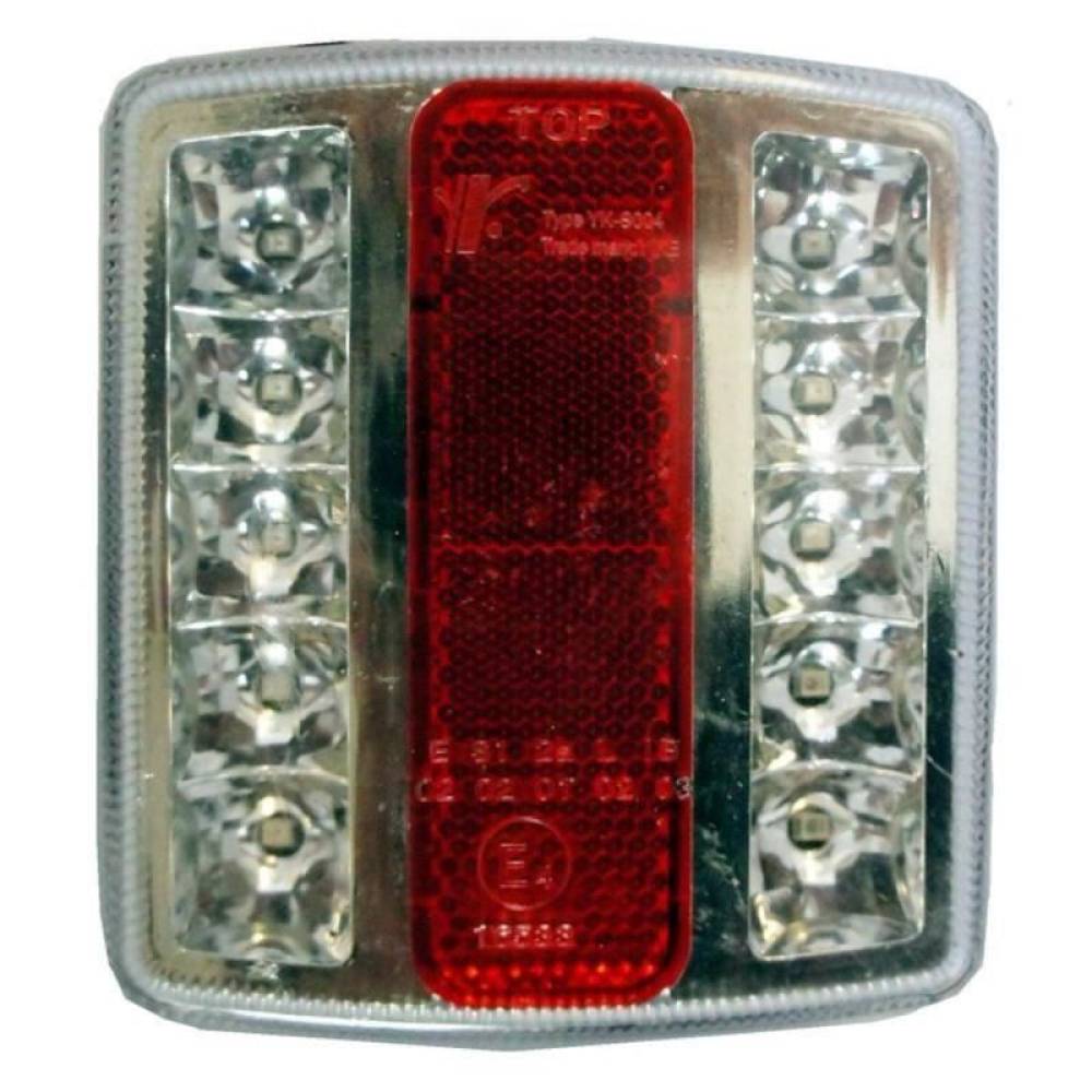 Lampa spate 100x90, 5 functii, iluminare numar, catadioptru, LED, yk-s004 Yike