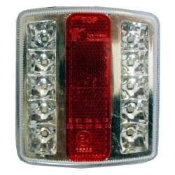 Lampa spate 100x90, 5 functii, iluminare numar, catadioptru, LED, yk-s004 Yike