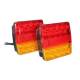 Lampa spate 110x105, 5 functii, iluminare numar, LED, SA85 Fasa 