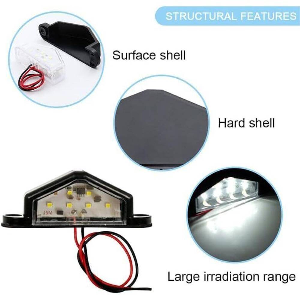 Lampa numar cu 6 LED-uri, 12-24V, 90x30, KXIAP HBL1004T -Set 2buc