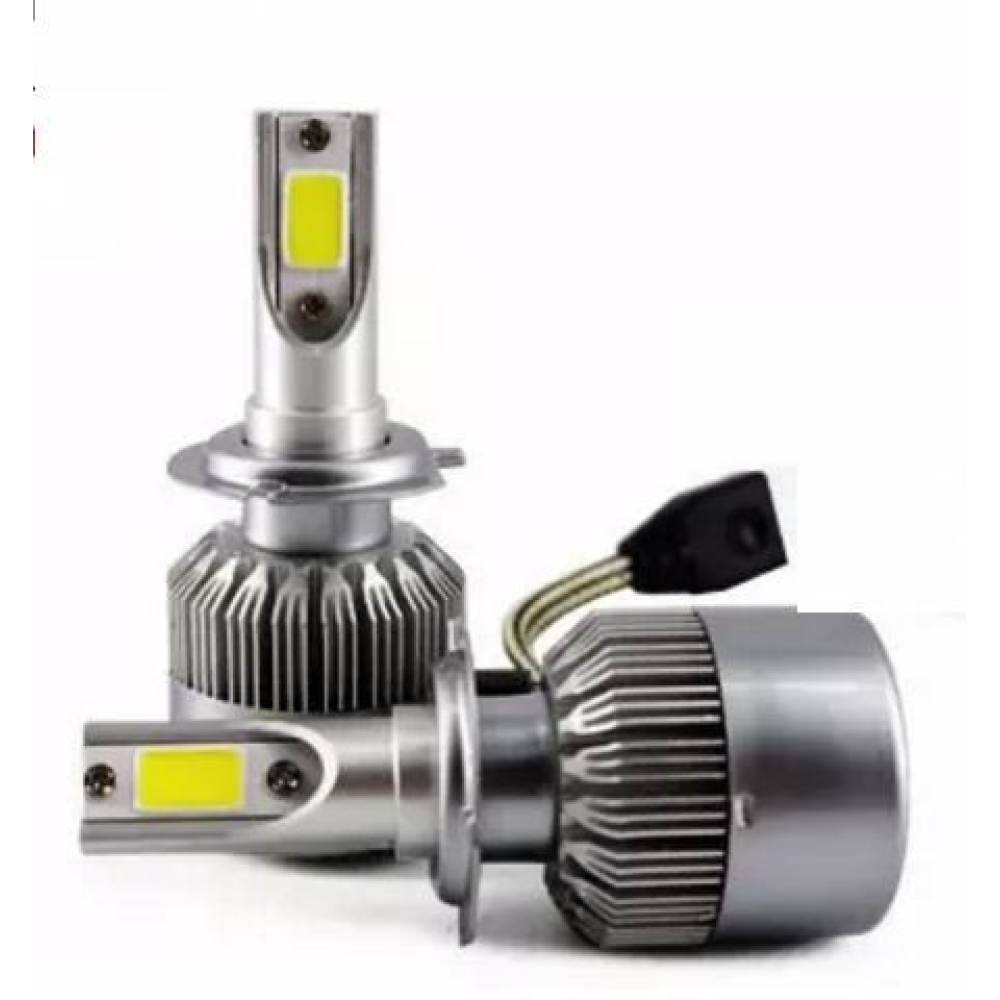 Set 2 becuri H7 2 LED-uri COB, 12V, 36W, 6000K, 3800lm, C6