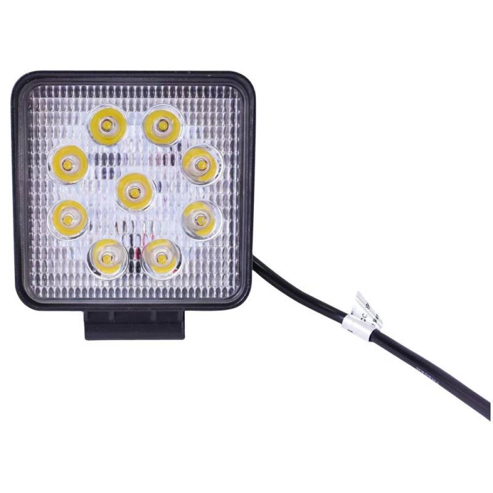 Proiector lucru 108x108, LED, 9-30V / 27W, 1890lm, flood, BK69005f